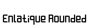 Enlatique Rounded Font Image