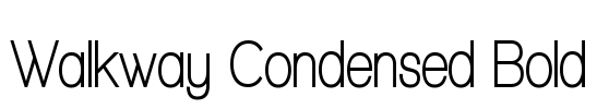 Walkway Condensed Bold Font Image