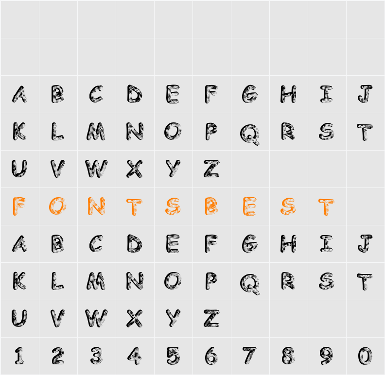 Knity Character Map