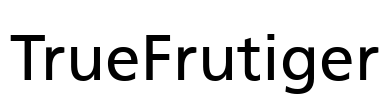 TrueFrutiger