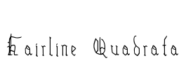 Hairline Quadrata Font Image