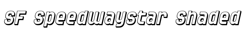 SF Speedwaystar Shaded Font Image