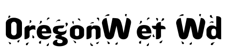 OregonWet Wd Font Image