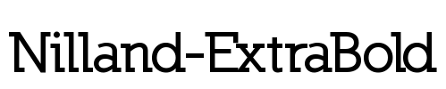 Nilland-ExtraBold Font Image