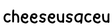 cheeseusaceu Font Image