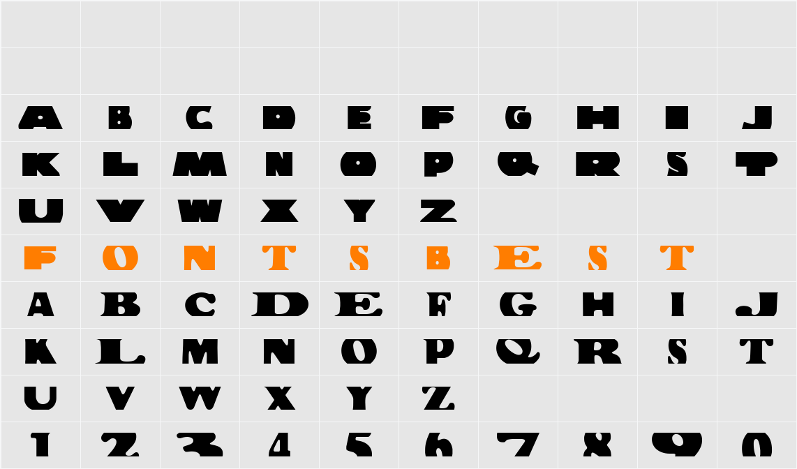Building Bloc Character Map