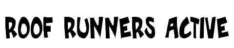 Roof runners active Font Image