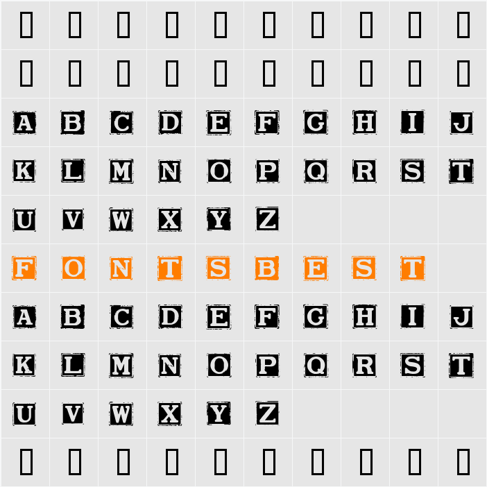 Smargana Character Map