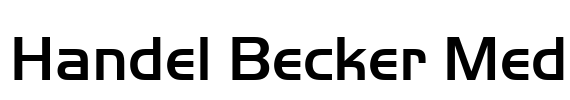 Handel Becker Med Font Image