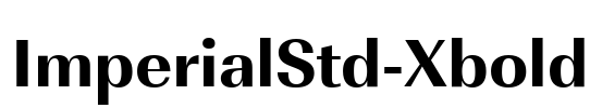 ImperialStd-Xbold Font Image