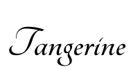 Tangerine Font Image
