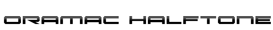 Oramac Halftone Font Image