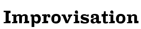Improvisation Font Image