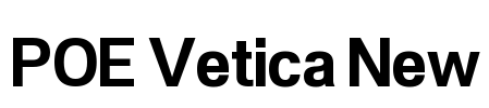 POE Vetica New Font Image