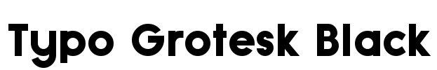 Typo Grotesk Black