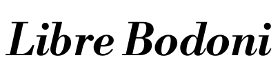 Libre Bodoni Font Image