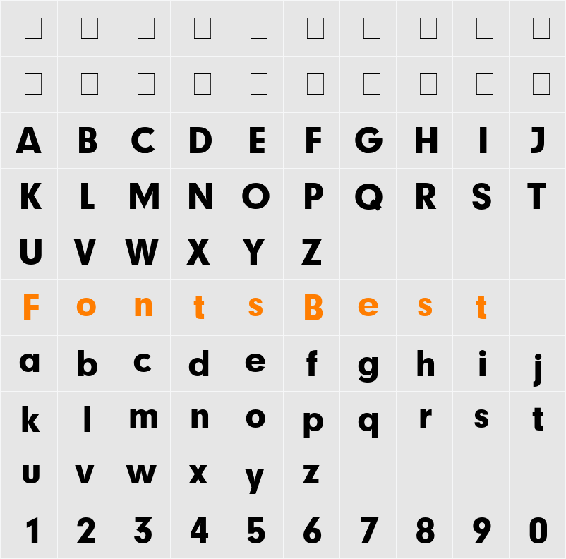 Geometrix Character Map
