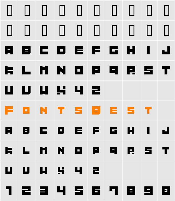 Tibitto Character Map