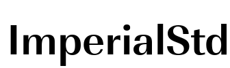 ImperialStd Font Image
