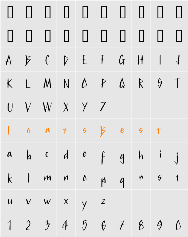 KurtzExtended Character Map