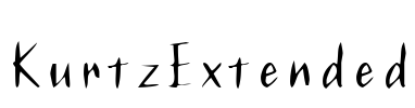 KurtzExtended Font Image