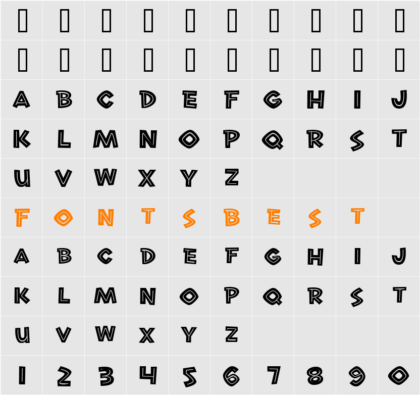 Roast Beef BTN Inline Character Map