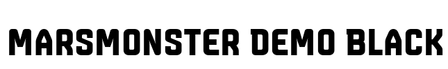 Marsmonster Demo Black Font Image