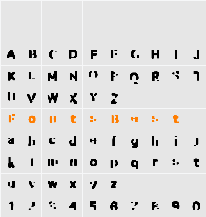 Dirty Four Character Map