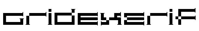 GridExerif Font Image