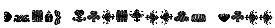 Black Ornaments Free Font Image