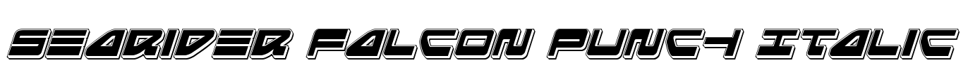 Searider Falcon Punch Italic