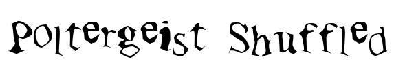 Poltergeist Shuffled Font Image