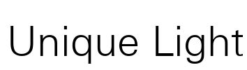 Unique Light Font Image