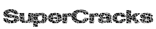 SuperCracks Font Image