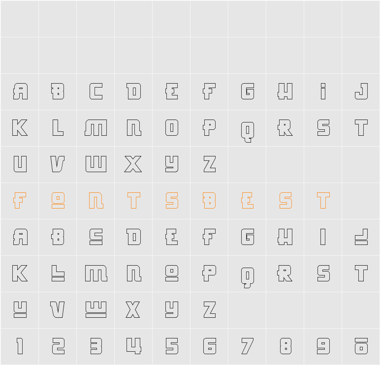 Hong Kong Hustle Outline Character Map