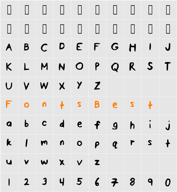 PenPineappleApplePen Character Map