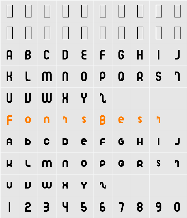 Speedlearn Character Map