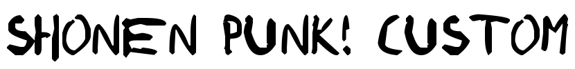 Shonen Punk! custom Font Image