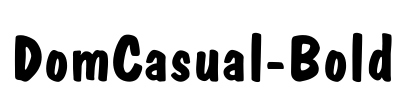 DomCasual-Bold Font Image