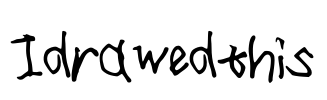 Idrawedthis Font Image