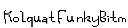 KolquatFunkyBitm Font Image