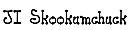 JI Skookumchuck Font Image