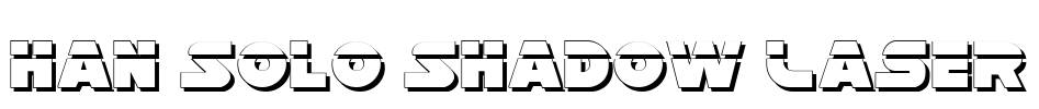 Han Solo Shadow Laser Font Image
