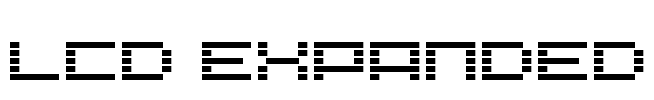 Lcd Expanded Font Image