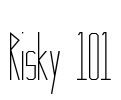 Risky 101 Font Image