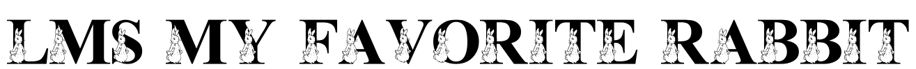LMS My Favorite Rabbit Font Image