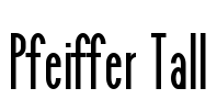 Pfeiffer Tall Font Image