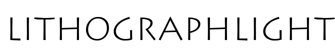 LithographLight Font Image