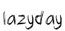 lazyday Font Image