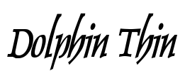 Dolphin Thin Font Image
